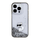 Kapak telefoni Karl Lagerfeld Liquid Glitter Hardcase për iPhone 15 Pro Max, transparent