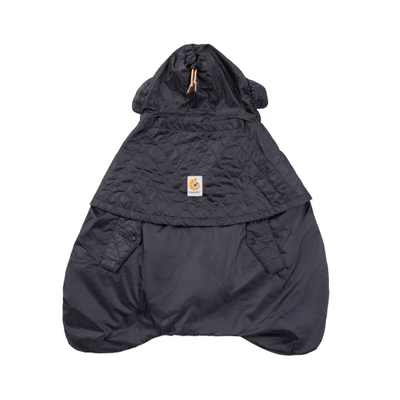 Mbulesë dimërore për mbajtëse Ergobaby All Weather Cover, rezistente ndaj shiut, me kapuç, ngjyrë charcoal