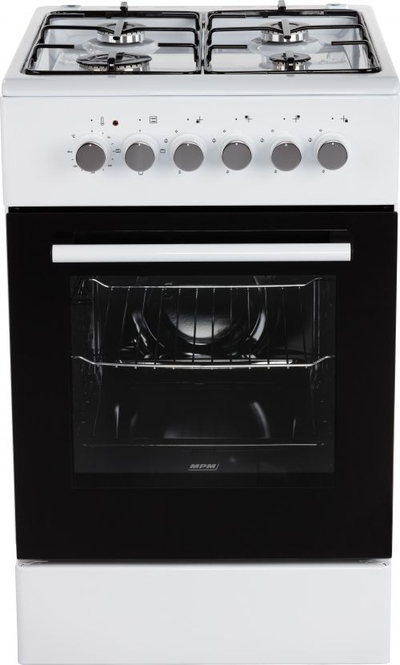 Shporet me gaz MPM MPM-54-KGE-03, 4 vatra, furrë me gaz, i bardhë