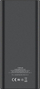 Powerbank GoGEN PB100008B, 10000mAh, 3 dalje USB me Power Delivery, i zi