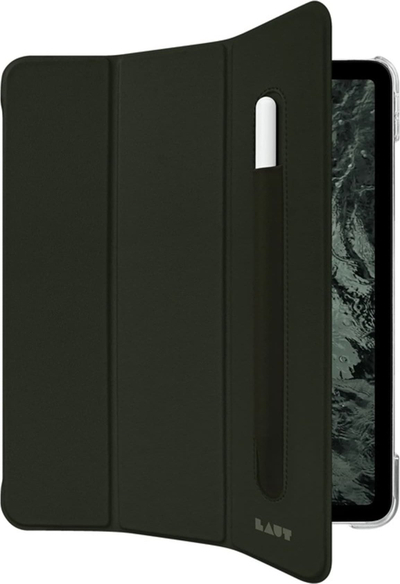 Mbulesë mbrojtëse LAUT Huex Folio për iPad, me mbajtëse Apple Pencil, gri