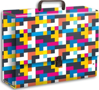 Dosje-çantë Penmate Jumbo Rubik, me dorezë, B4, shumëngjyrëshe