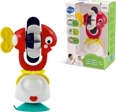 Lodër gringëruse Hola Toys Little Fish, me kapëse me vakum, me ngjyra nga të gjitha