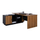 Tavolinë këndi zyre Supreme HM2363, 160x140x75cm, melaminë, gri honey oak