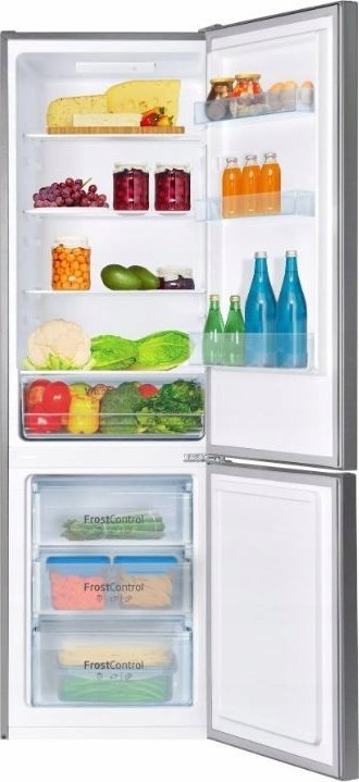 Frigorifer kombin Amica FK2525.4UNTX, 263L, klasë energjie E, inoks 3