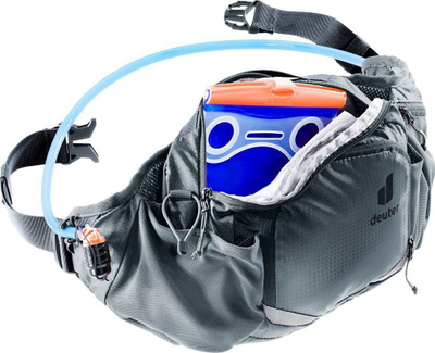 Çantë beli për biçikletë Deuter Pulse 5, 5L, grafit