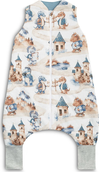 Qese gjumi për fëmijë Sensillo Dragons Jeans L, TOG 1.0, pambuk, blu