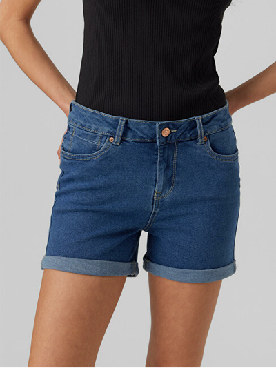 Shorce Vero Moda VMLUNA Slim Fit 10279489 Medium Blue Denim