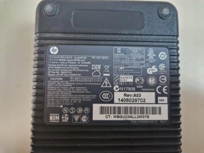 Адаптер полнач за лаптоп HPE 230W Smart AC Adapter, 230W, црн