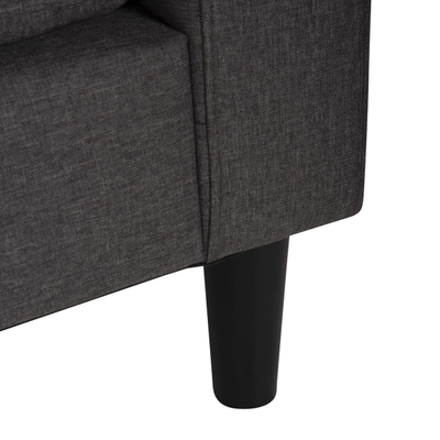 Sofa këndore (HM3237.01), gri/ zezë