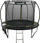 Trampolinë për kopsht Lean Sport 10653, me rrjetë mrena, 183 cm, e zezë