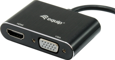 Adapter grafik USB Equip 133386, USB 3.0 n' HDMI e VGA, 1920x1080, i zi