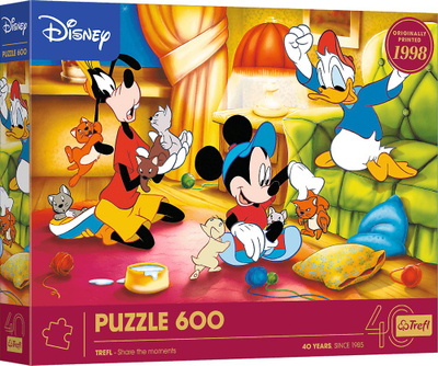 Puzzle Trefl Mickey Mouse and Friends 40th Anniversary, 600 pjesë, shumëngjyrësh
