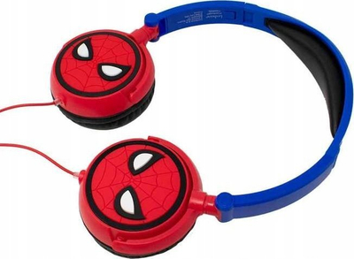 Kufje me kabllo Lexibook SpiderMan, stereo, me limit volumi 85 dB, të kuqe