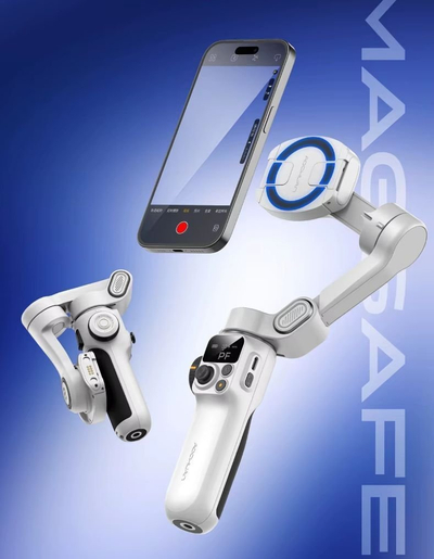 Stabilizues dore AOCHUAN Smart P2, 3 akse, magnetik, për smartphone, i zi
