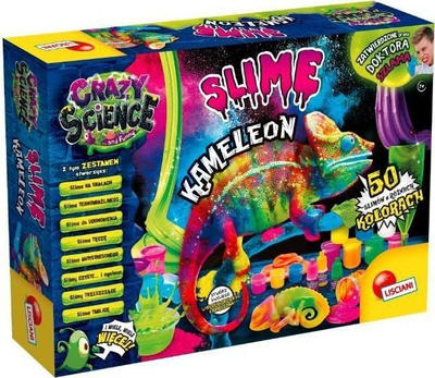 Set lojërash Lisciani Crazy Science Chameleon Slime, eksperiment slime, për fëmijë 7+