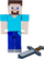 Figurë loje Educa Borras Minecraft, 8 cm, me nyje që lëvizin, shumëngjyrëshe