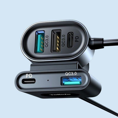 Полнач за автомобил Joyroom JR-CL05, 5x USB-А, 3A, црн
