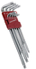 Set çelësa me prizë Kraftwerk TX 3607, 9 pjesë, T10 - T50