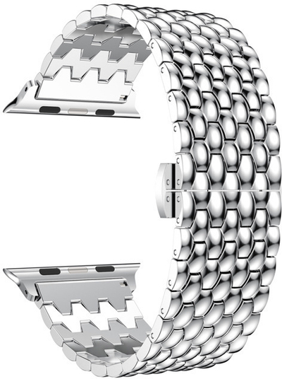 Rrip ore 4wrist hWR740, për Apple Watch 42/44/45/49 mm, i argjendtë