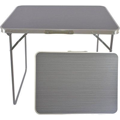 Tavolinë kampingu Enero Camp, palosëse, 80x60x70 cm, gri