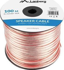 Kabllo bokse LANBERG SC-2X10-10CC-1000-TR, 2x1mm², transparente