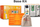 Kit zhvillimi PicoBricks Raspberry Pi Pico W, 12 sensorë modulare, udhëzues mësimor, portokalli