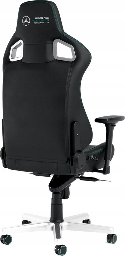Karrige gaming Noblechairs EPIC Mercedes AMG Petronas, lëkurë vegane, ergonomike, e zezë