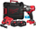 Trapano vidhosës Milwaukee M18 ONEDD3-502X, brushless FUEL, 2x bateri 5.0Ah, i kuq