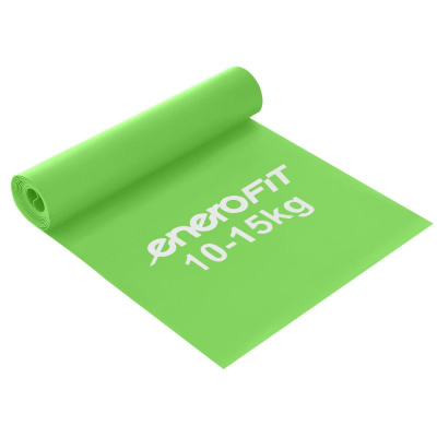 Shirit elastik fitnes Enero Fit, 2 m, 10-15 kg, jeshil