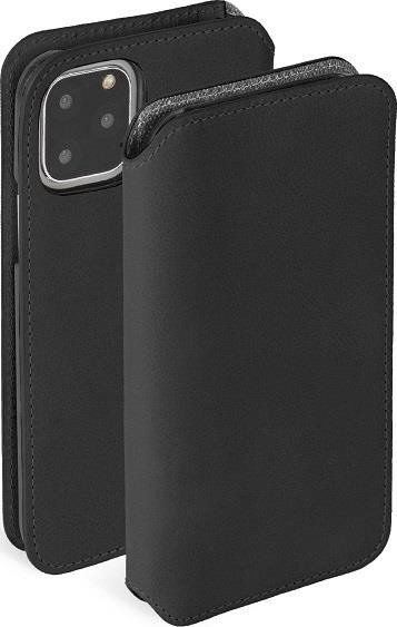 Këllëf-portofol Krusell Sunne për iPhone 11 Pro Max, lëkurë, 4 xhepa për karta, i zi