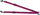 Zinxhir i dyfishtë për qen Chaba Adjustable Double Leash S, 32-55cm, bordeaux