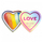Shkëlqyes për fytyrë Revolution I Heart Love X Pride