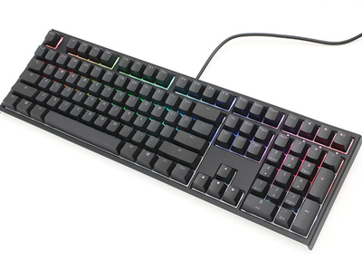 Tastierë Ducky One 2, Cherry MX Speed Silver, RGB, e zezë
