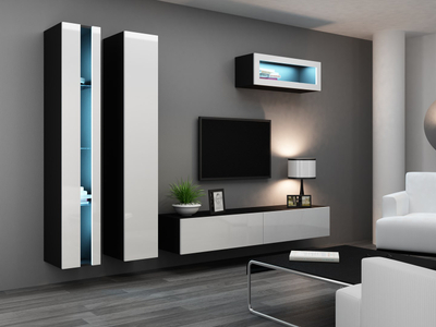 Raft muri Cama WIO180 Vigo, 40 x 30 x 180 cm, MDF, i zi mat