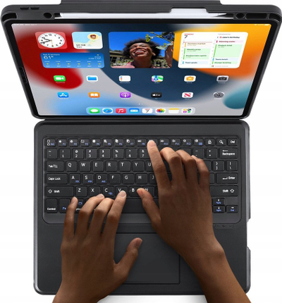 Куќиште со тастатура Dux Ducis DK за iPad Air 13 2024, Bluetooth, PU, сиво