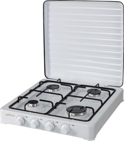 Shporet me gaz Optimum KG-1014, 4 vatra, portativ, i bardhë