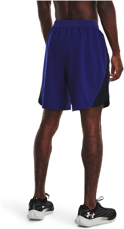 Pantallona të shkurtra vrapimi Under Armour Launch Run 2-in-1, frymëmarrëse, elastike, vjollcë