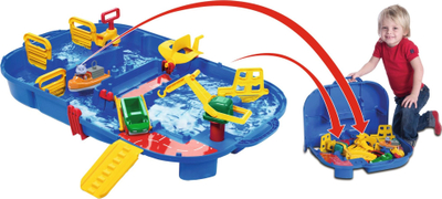 Lodër me ujë Aquaplay LockBox, kanal uji palosës, 88x50 cm, blu