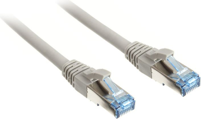 Kabllo rrjeti InLine Patch Cat.6A, S/FTP, 0.5m, gri