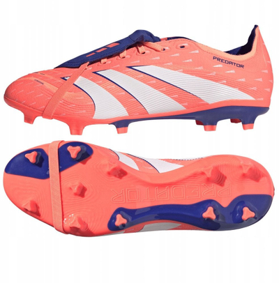 Копачки за фудбал Adidas Predator League, тврда подлога, со преклоплив јазик, портокалови