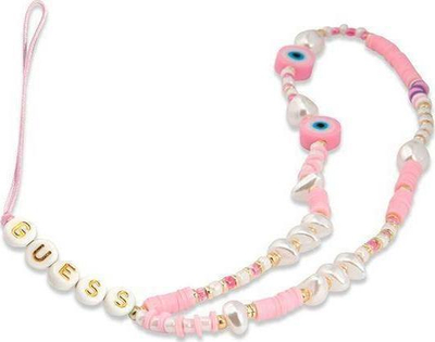 Varëse telefoni Guess GUSTSHPP, koleksioni Beads Shell, rruaza rozë