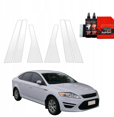 Folie mbrojtëse GrizzProtector 6 në 1, për shtylla B C Ford Mondeo Mk4 2010 2014, transparente