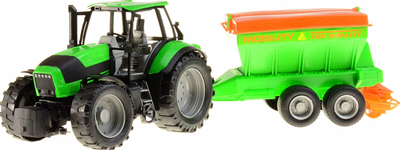 Lodër traktor me rimorkio shpërndarëse, 48cm, plastikë, shumëngjyrësh