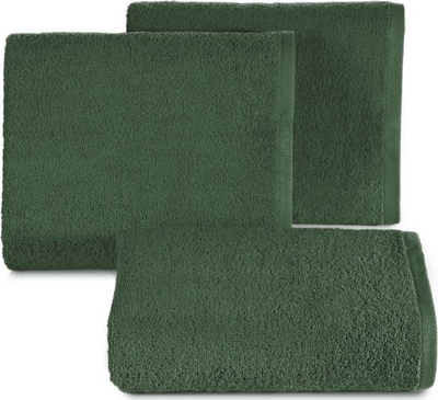 Peshqir banjoje Eurofirany Terry Smooth2, 70x140 cm, pambuk, jeshile e errët