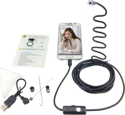 Kamerë inspektuese Xrec Endoscope, USB, kabllo e ngurtë 1.5 m, e zezë