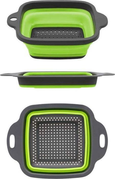 Set kulluese silikoni Home Appliances, 2 copë, e hirtë/e gjelbër