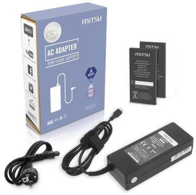 Adapter AC Mitsu 100W, USB C, 5 20V 3 5A, i zi