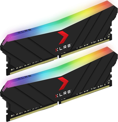 Memorie RAM PNY XLR8 Gaming EPIC-X RGB 16GB DDR4, 3200MHz, për komp desktop, e zezë