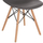 Karrige HM8460 Twist, këmbë druri, sedilje PP, gri